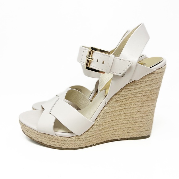 SOLD! Michael Kors Espadrilles Platform Wedge Slingback Sandals - Picture 3 of 8